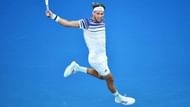 Dominic Thiem in action at 2020 Australian Open